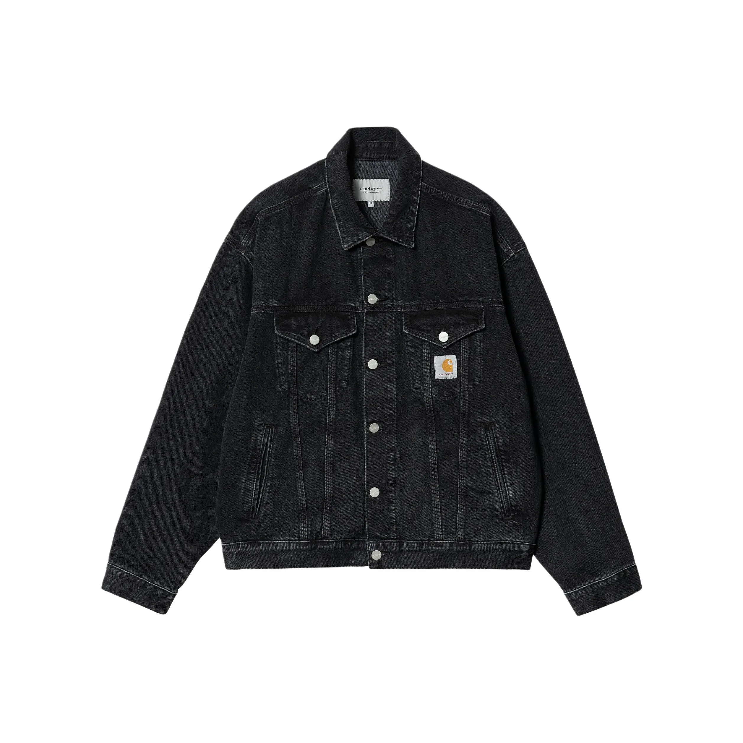 Carhartt WIP SS24 Helston Куртка Джинсовая Куртка Мужская Черная