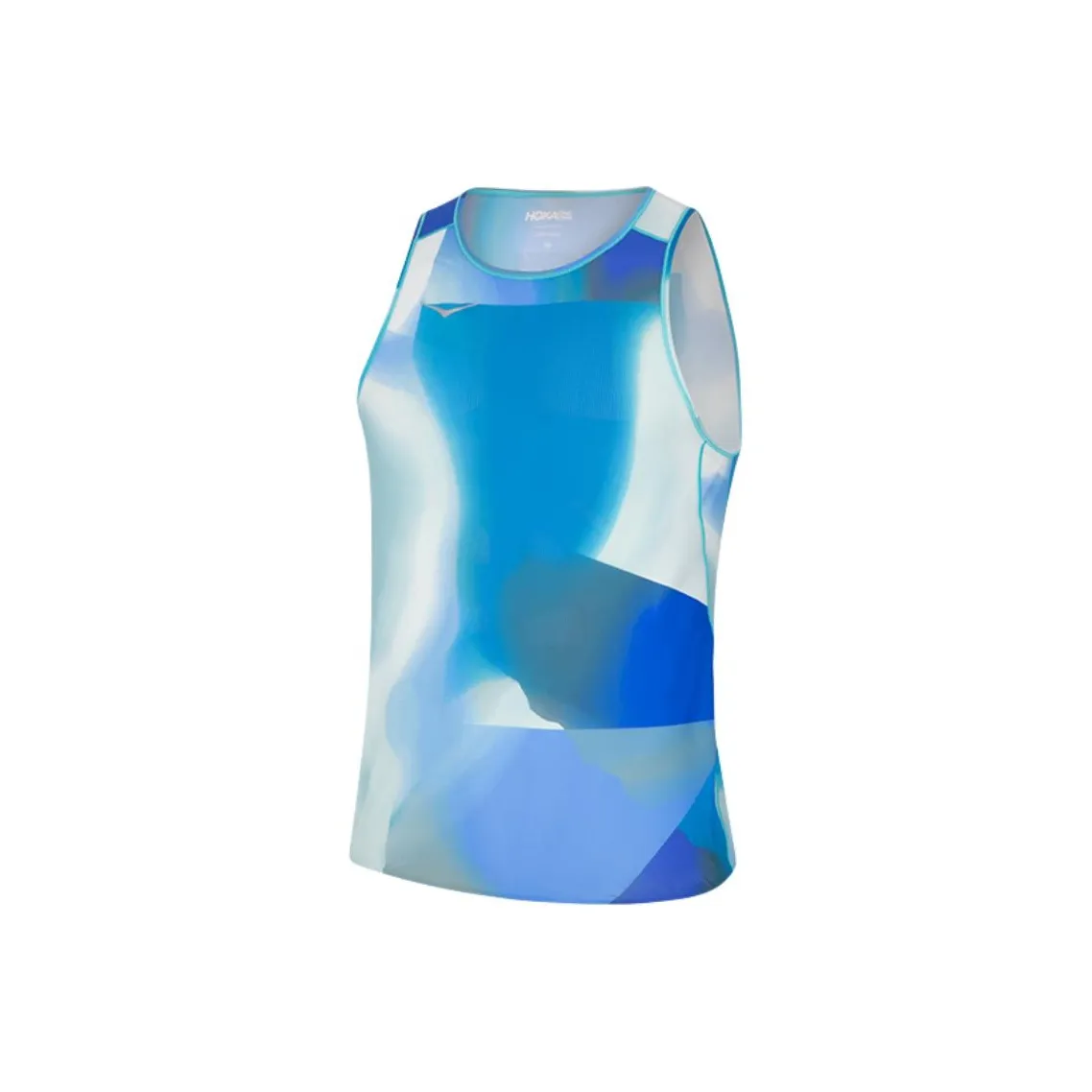 HOKA ONE ONE Бег Майка Мужская Синяя С принтом