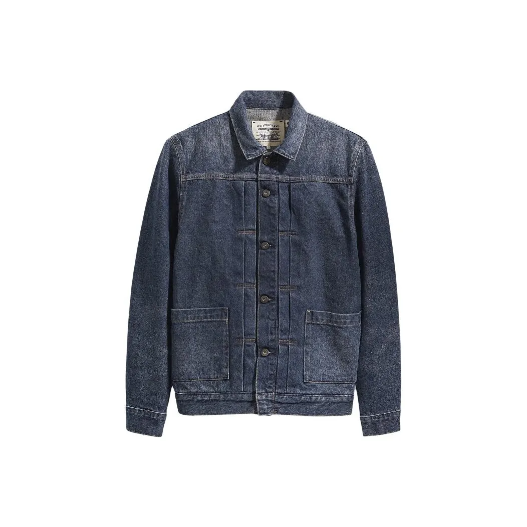 Levis Blue Men's Denim Jackets Левис Синий Мужские Джинсовые Куртки