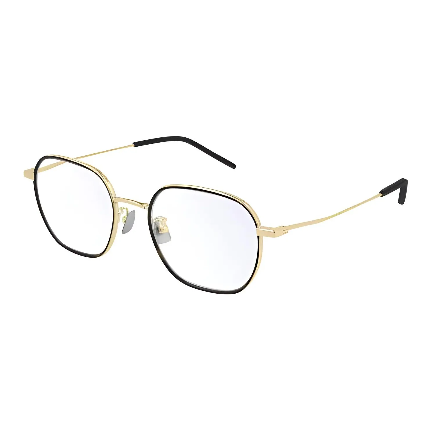 SAINT LAURENT Eyewear Hexagon Framed Glasses