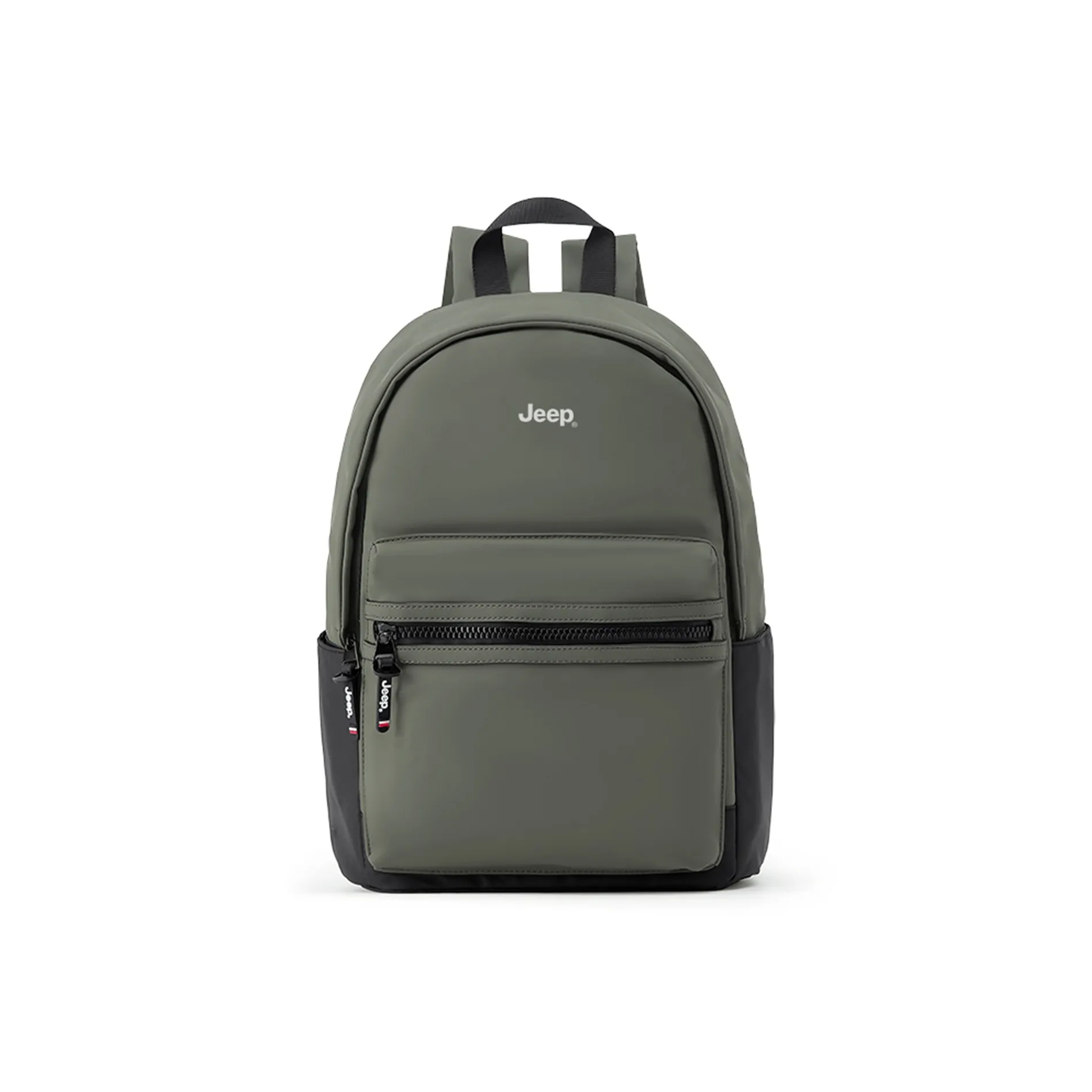 Jeep Oxford Patchwork PU Lightweight High School And University Student Backpack With Laptop Compartment Unisex Jasper