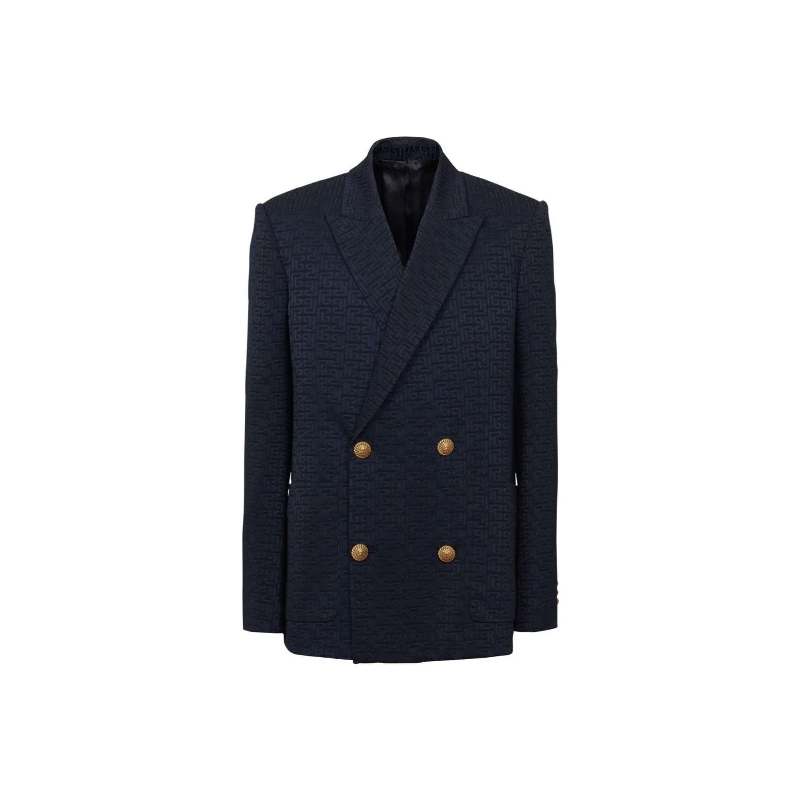 BALMAIN PB monogram Satin Blazer