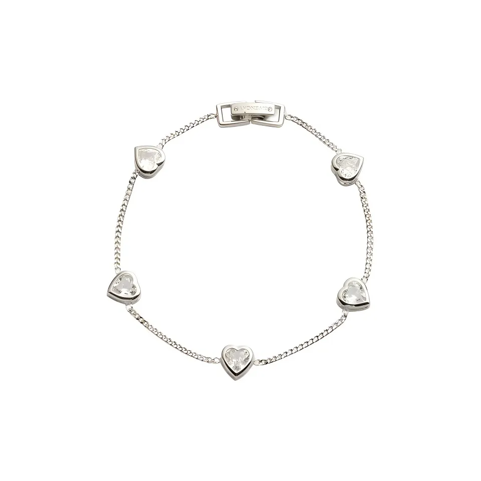 Givenchy CUBIC Циркон Металл Браслеты Унисекс Серебряный