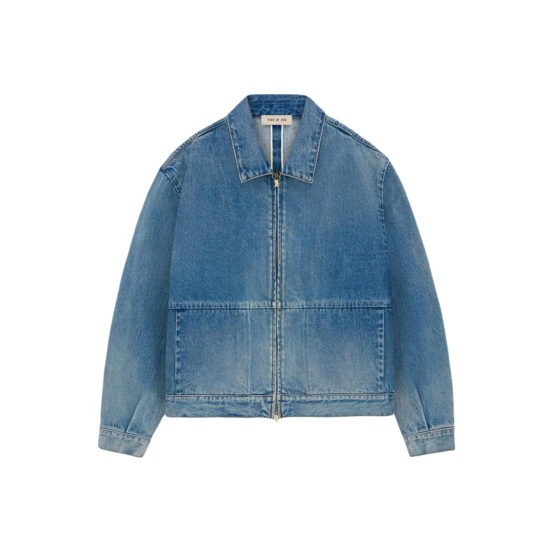 buy trendyol color block knitted sweater Drop Shoulder Zipped Denim Jacket