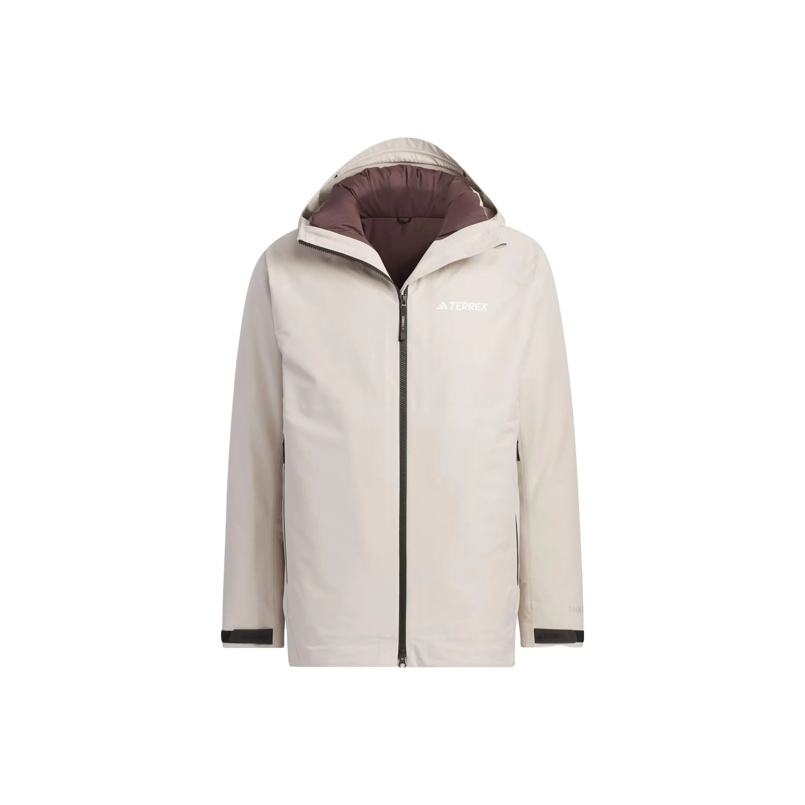 Adidas Водонепроницаемый и Ветрозащитный Ветровка Мужской Экрю