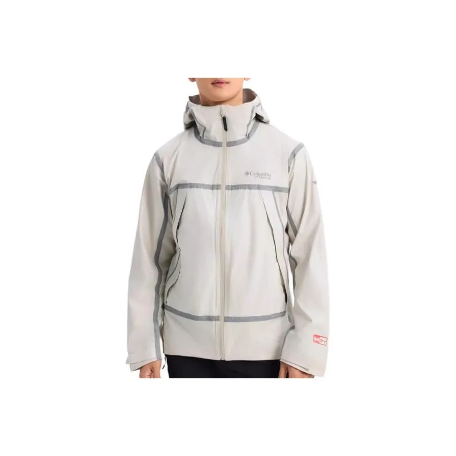Columbia TITANIUM Windbreaker Jacket Unisex Ecru