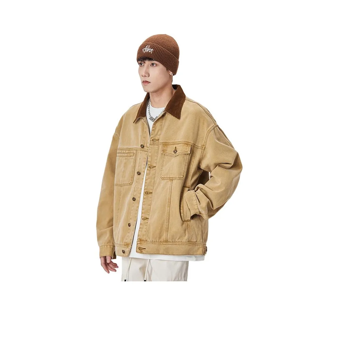 ALL IN Denim Jacket Unisex Khaki