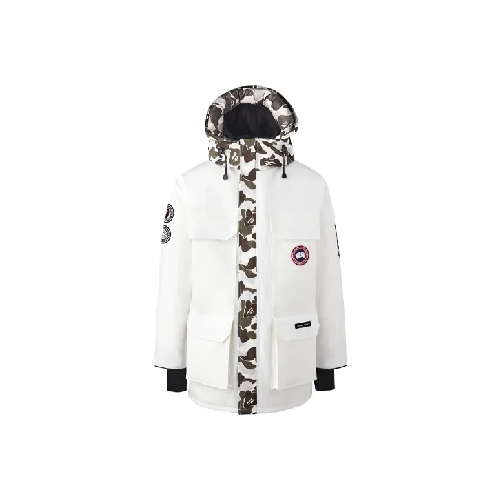 Canada Goose Expedition Series Down Jacket Winter Unisex White