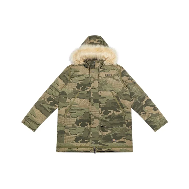 Dickies Пуховик Мужской Армейский Зеленый