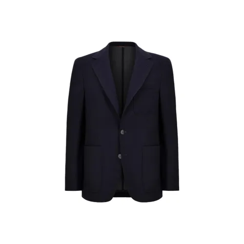 Canali Синий Мужские офисные костюмы