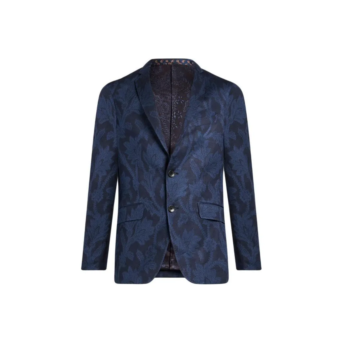 ETRO Floral Jacquard Single Breasted Tailored Blazer