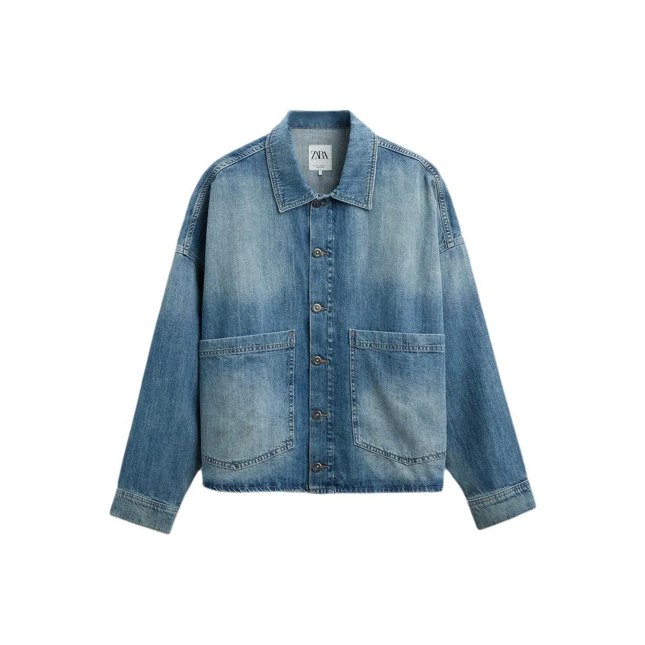 ZARA Denim Jackets Men Medium Blue