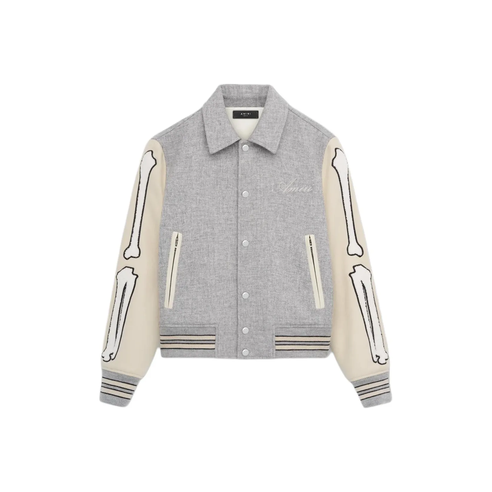 AMIRI Contrasting sleeve Bomber Jacket