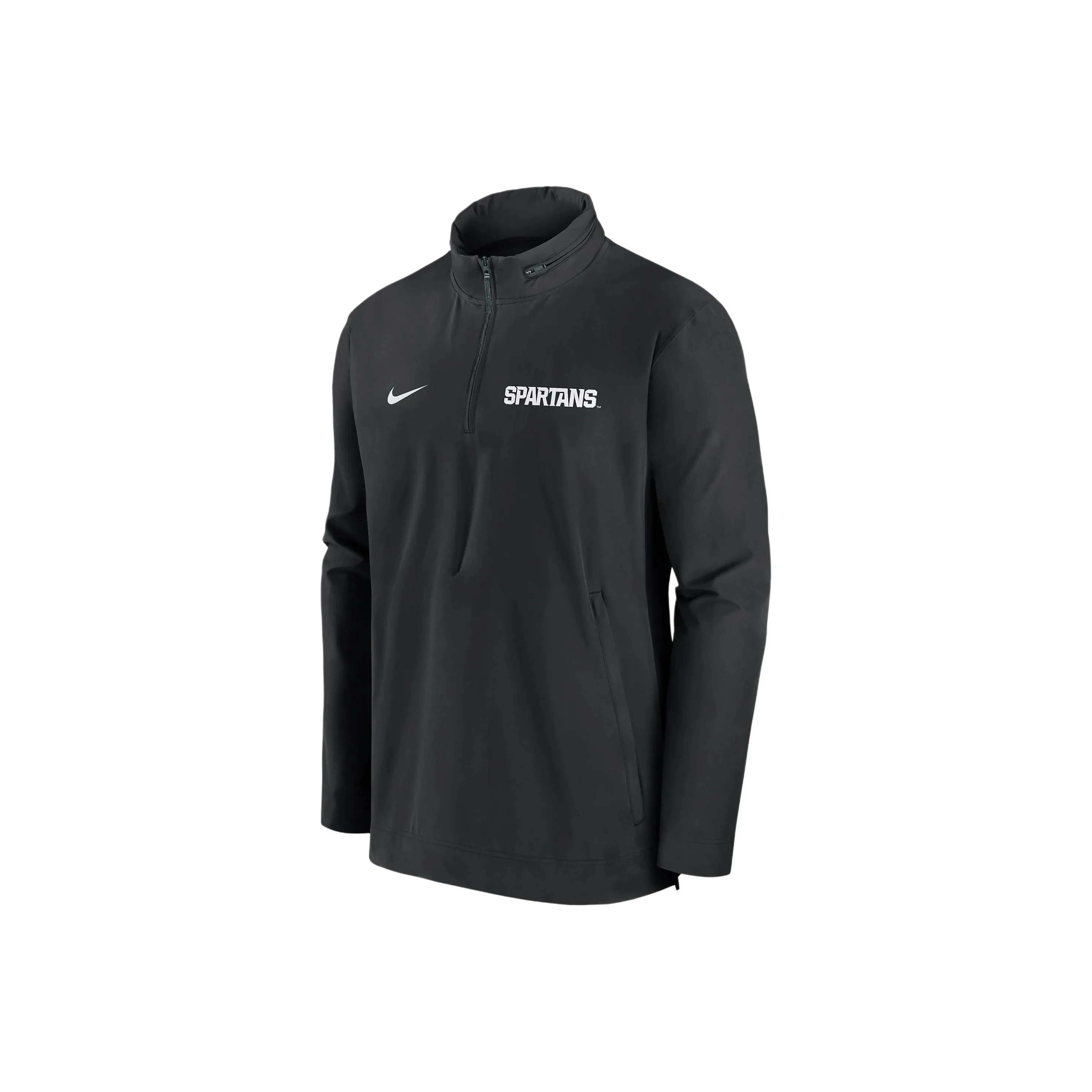 Nike Michigan State Spartans Sideline Coach Men's Nike College 1/2 Zip Hooded Jacket