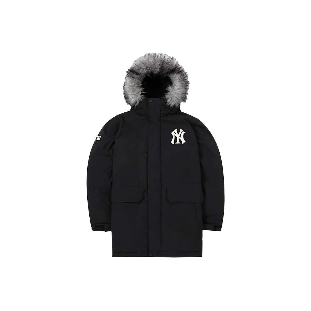 MLB Down polo jacket Cropped Unisex Black