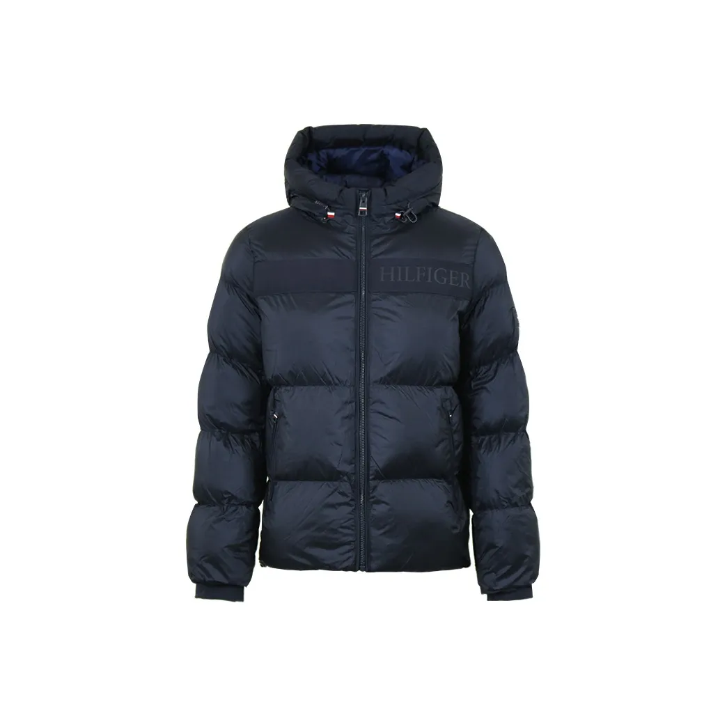 Tommy Hilfiger Хлопковый пуховик Мужской Темно-синий