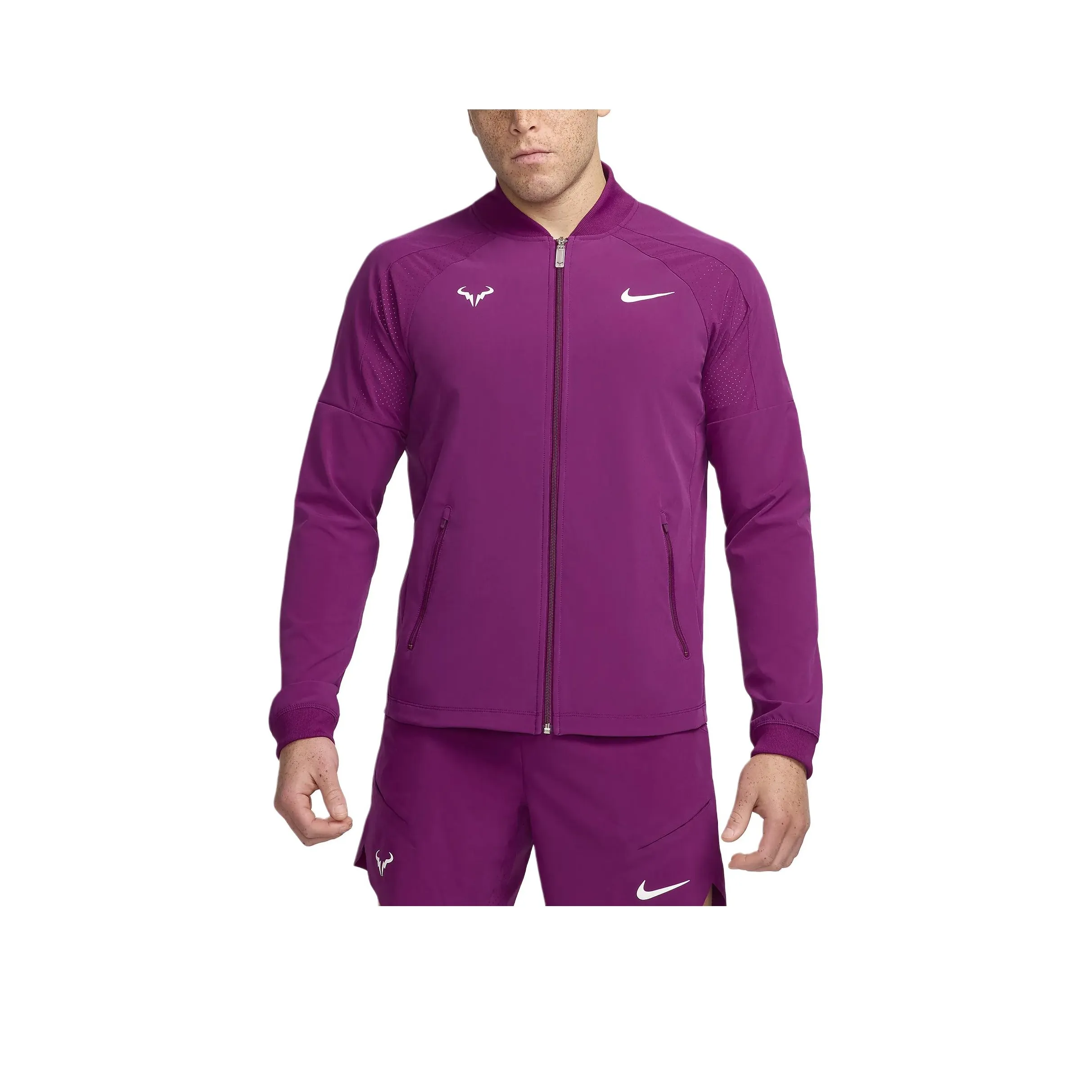 Nike Jackets Men Sangria Sparkling Wine/White