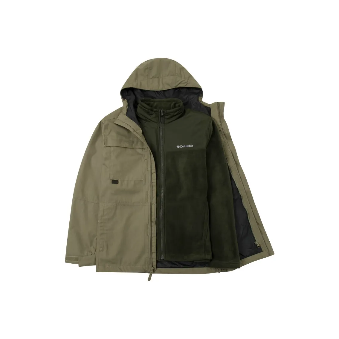 Columbia совместный бренд Loma Vista 2 Тепловая ветровка Мужская Зеленая