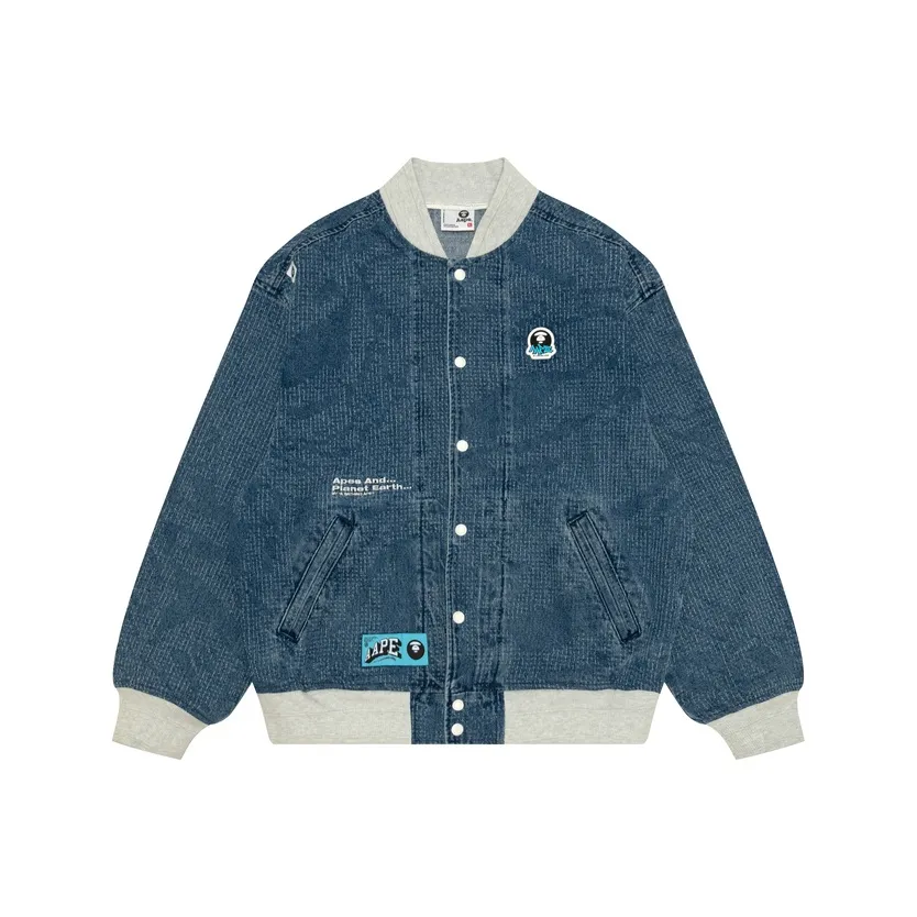 Aape FW24 Denim Jacket Men's Blue