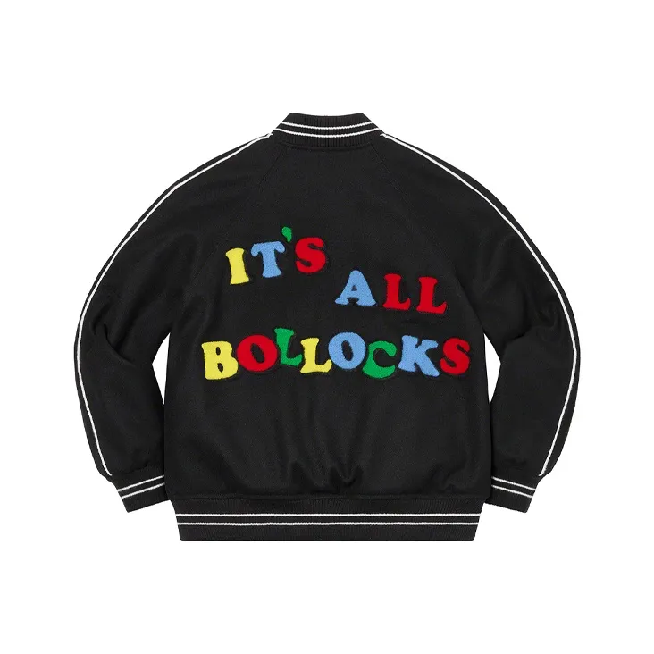 Supreme X Jamie Reid It's All Bollocks Varsity Jacket