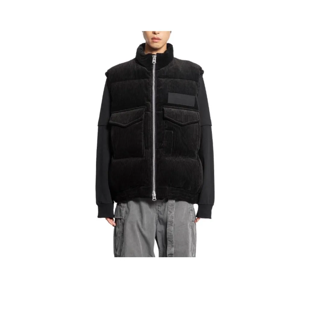 Sacai Vests Men Black