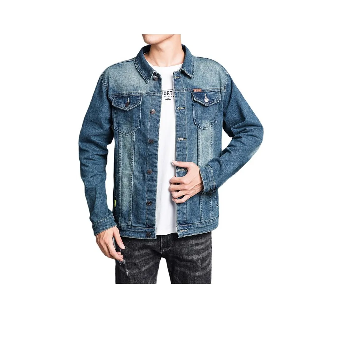 PIERRE CARDIN Denim Jacket Men's Blue