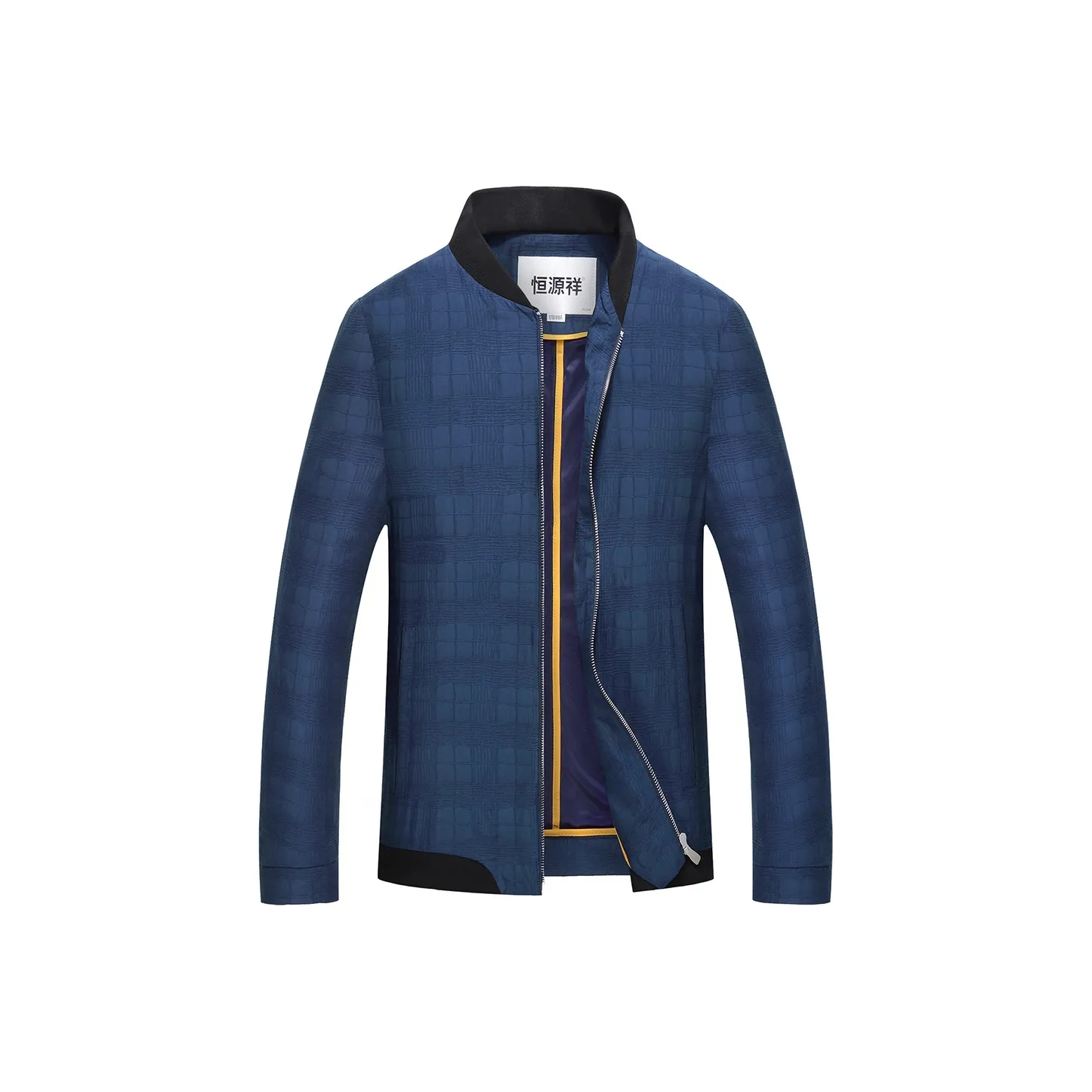 H YXIANG Светло-синие Мужские Куртки