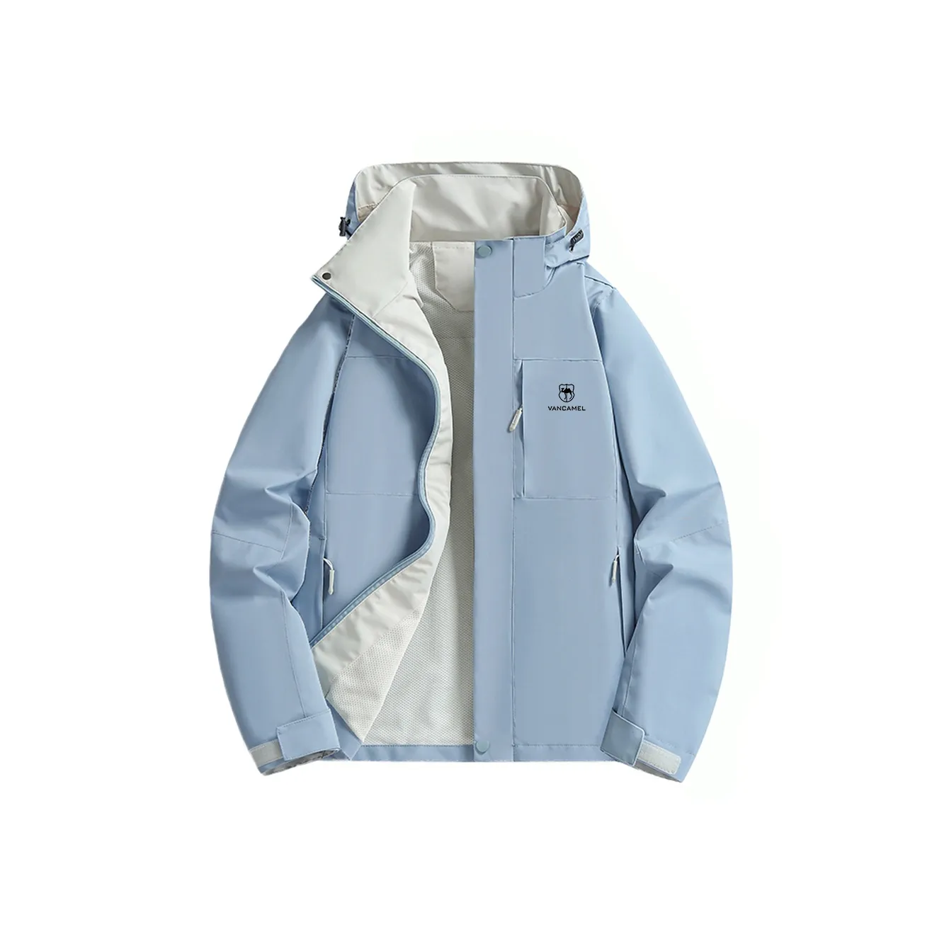 VanCamel Водонепроницаемый Ветрозащитный и Устойчивый к Износу Ветровка Мужская
