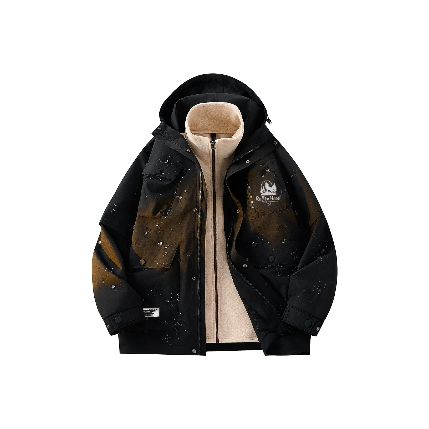 ROBINHOOD Водонепроницаемый и Ветрозащитный для сохранения тепла ветровка унисекс