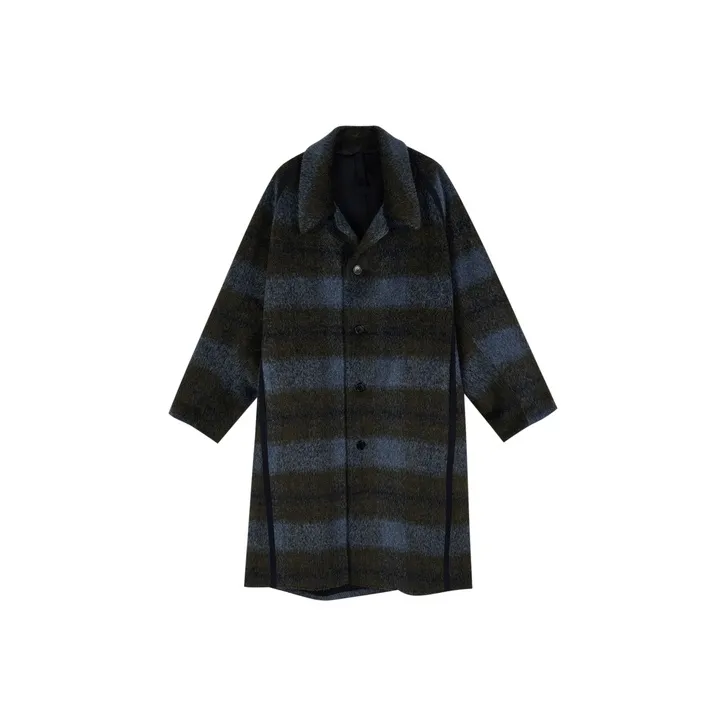 CROQUIS 489 Синий и Зеленый Комплект Унисекс Пальто