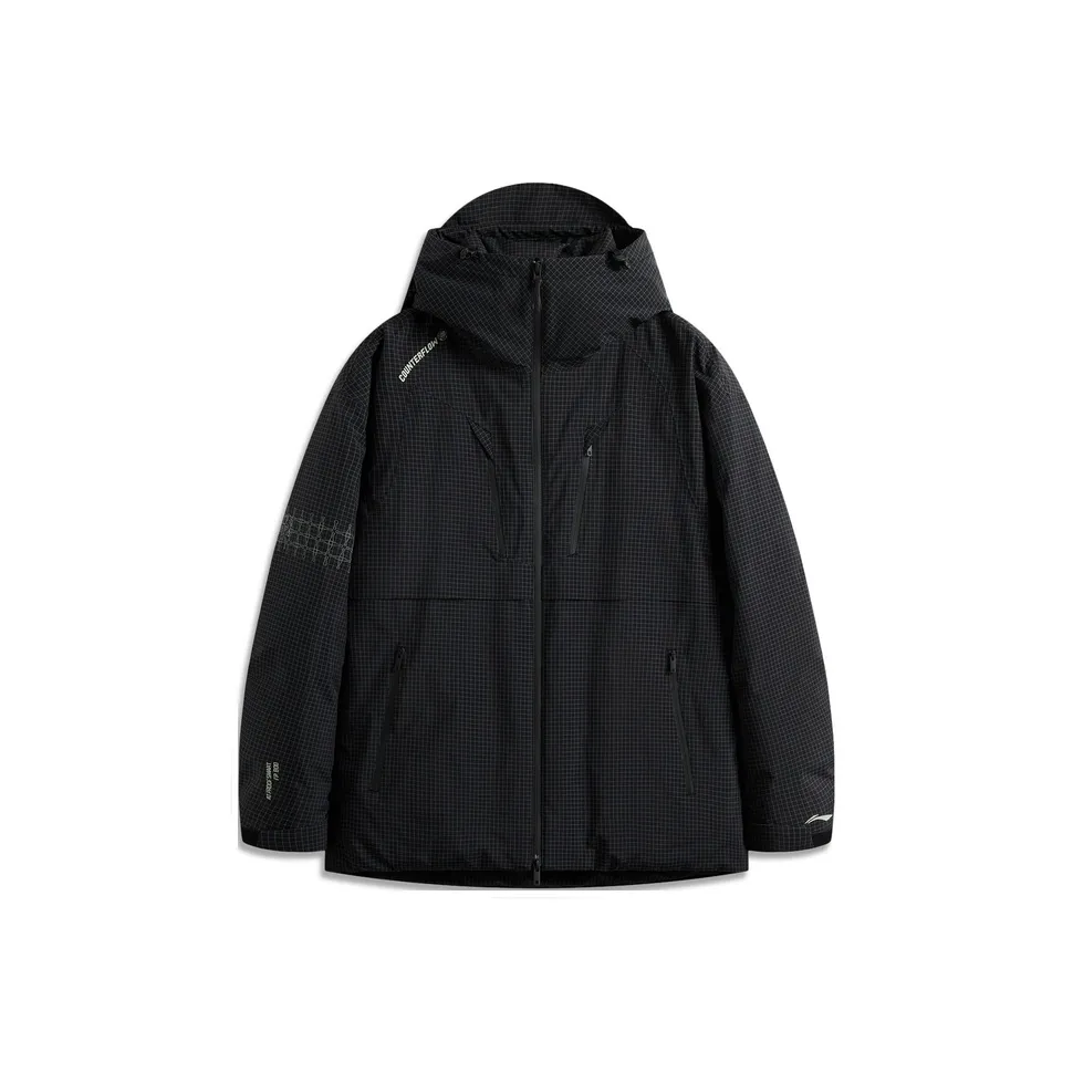 LiNing CF Tracing Dragon Armor Collection Outdoor Collection Windbreaker Jacket Unisex Black