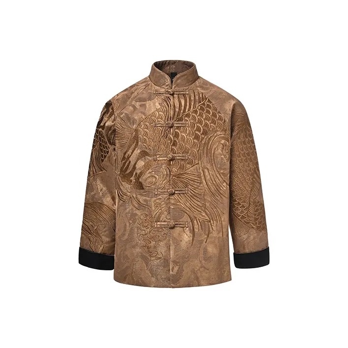 SANSHENGLIUBU Jacket Unisex Gold