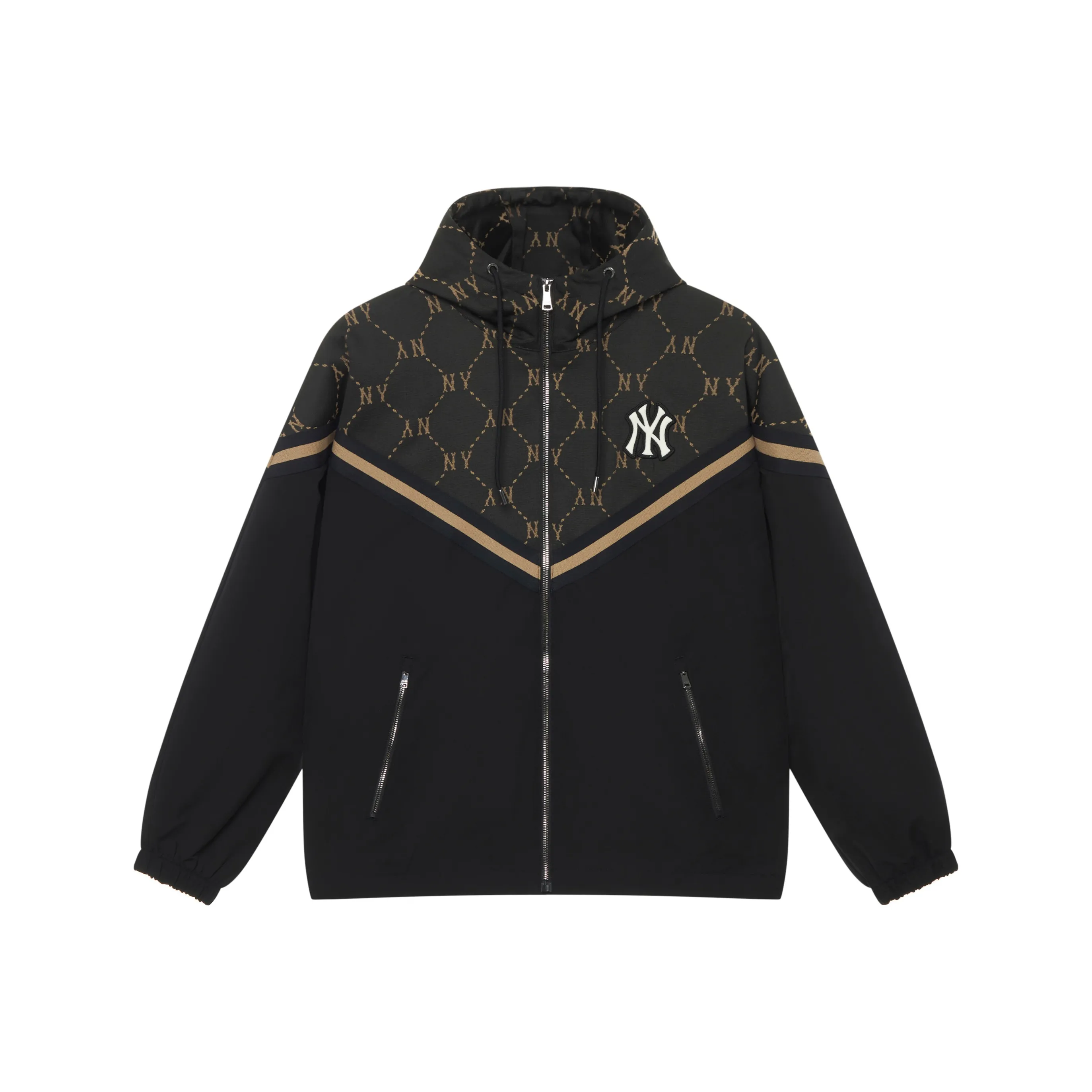 MLB MONOGRAM Collection New York Yankees 24FW Windproof Jacket Unisex Black