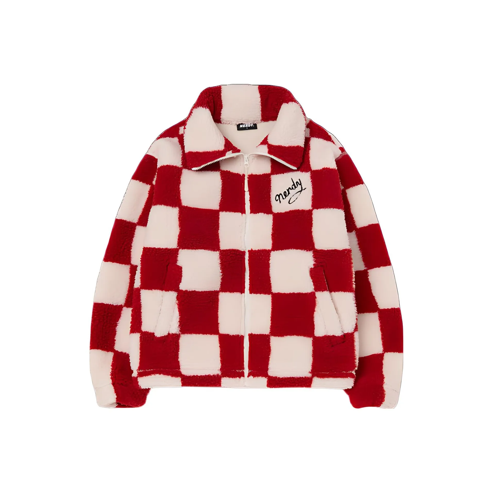 Nerdy Velvet Jackets Unisex Red