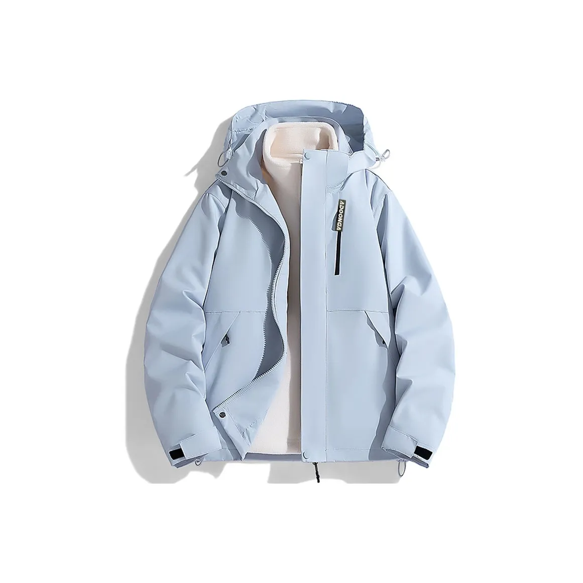 ADOONGA Водонепроницаемый Ветрозащитный Дышащий Устойчивый к истиранию Водоотталкивающий Ветровка Унисекс Лунный свет Синий