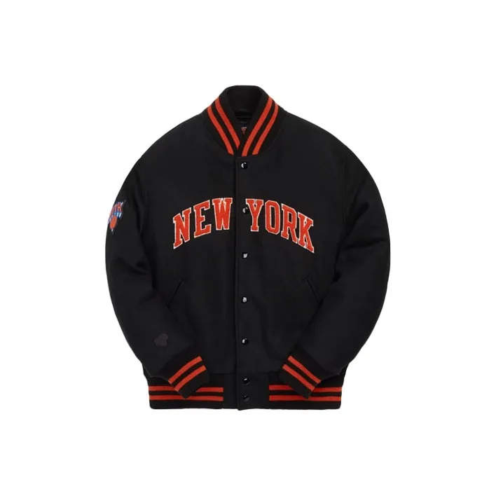 KITH Golden Bear For New York Knicks Varsity Jacket