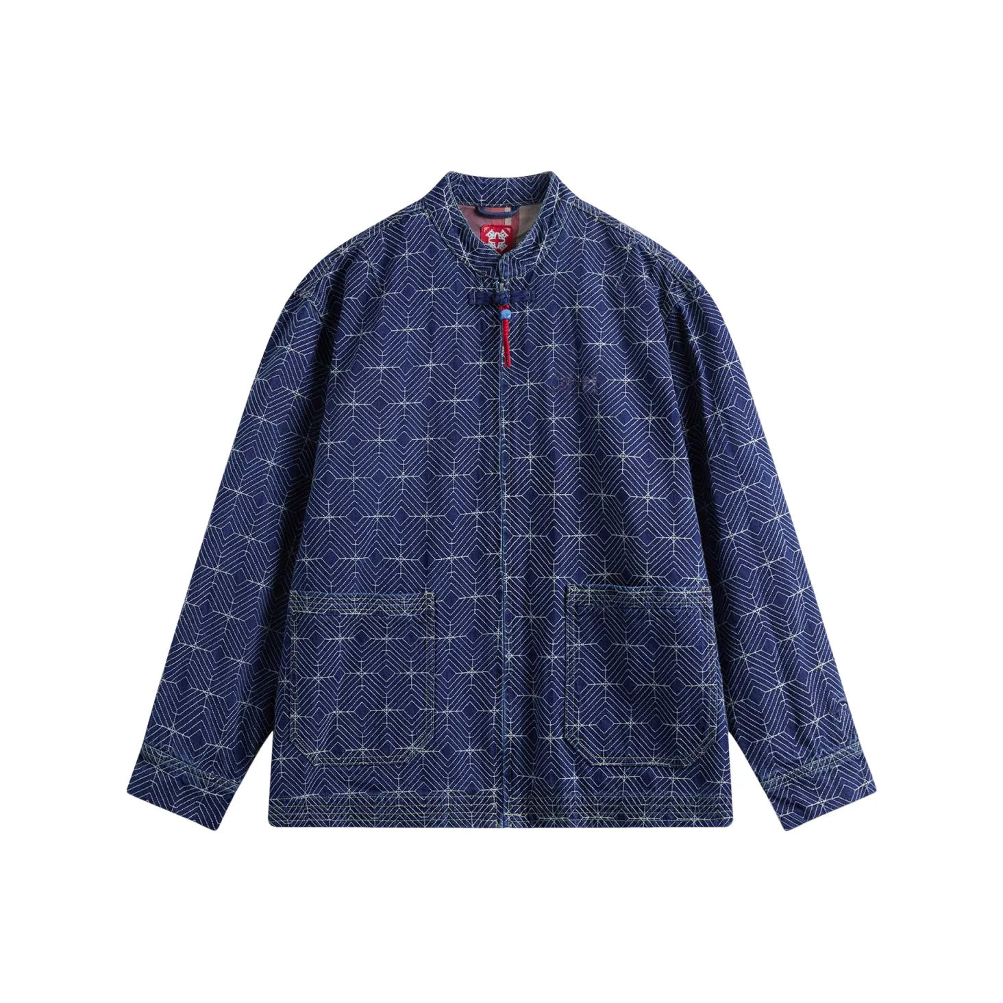 LINING Rijin Doujin Collection Джинсовая куртка Мужская Средняя синяя