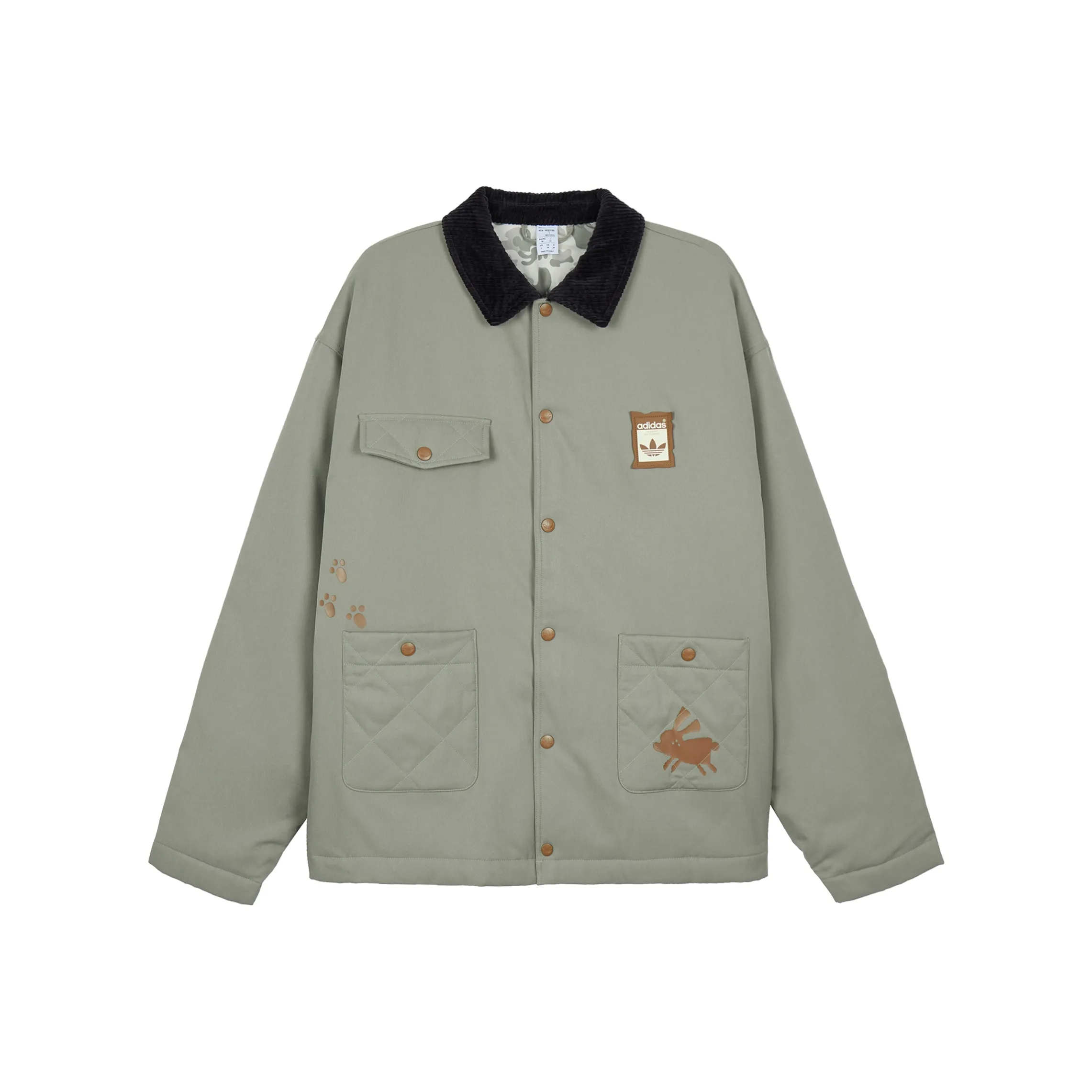 Adidas Originals x Mtss Clover Rabbit Hole Puffer Jacket Men's Earth Umber