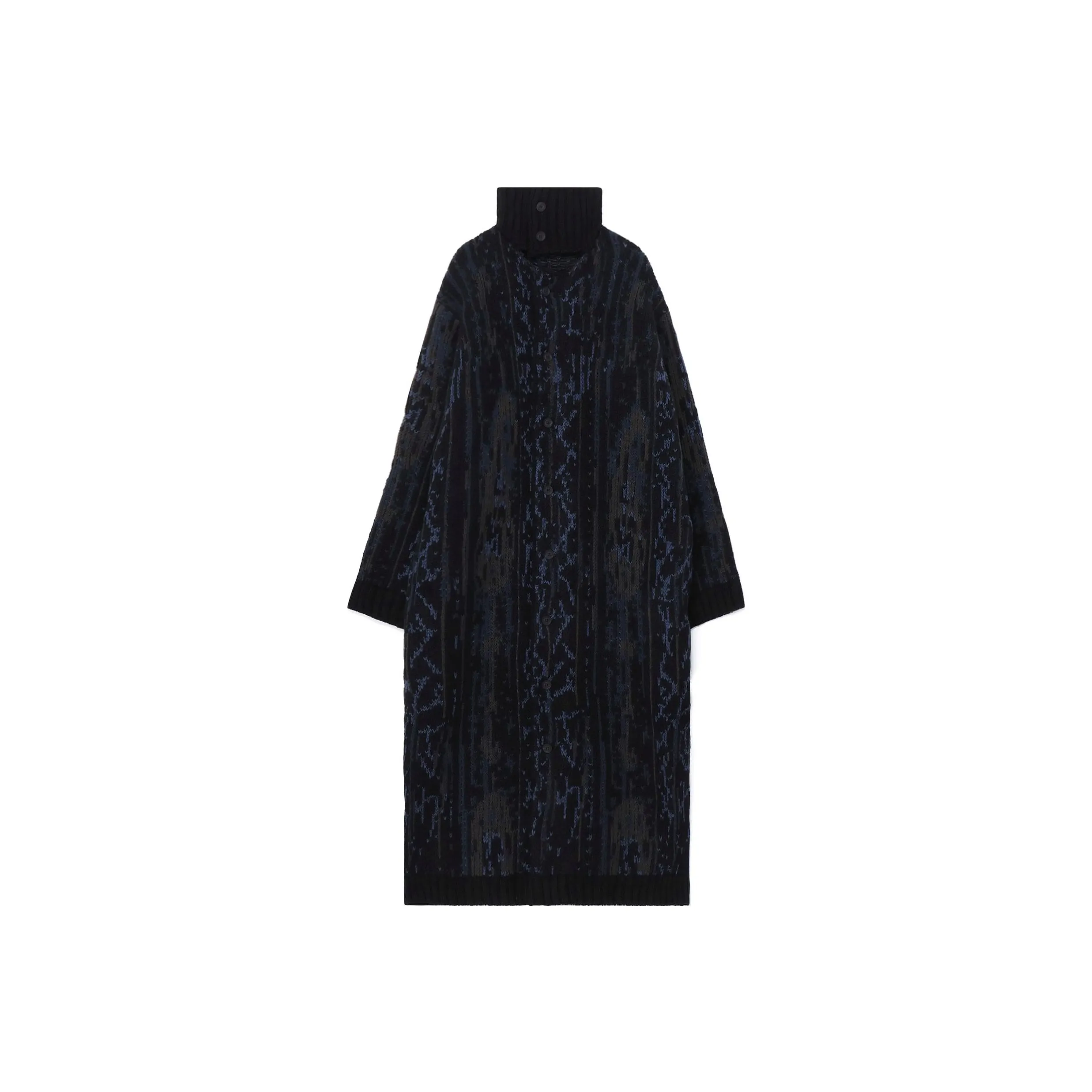 Yohji Yamamoto Contrasting-trim Wool-blend Jumper