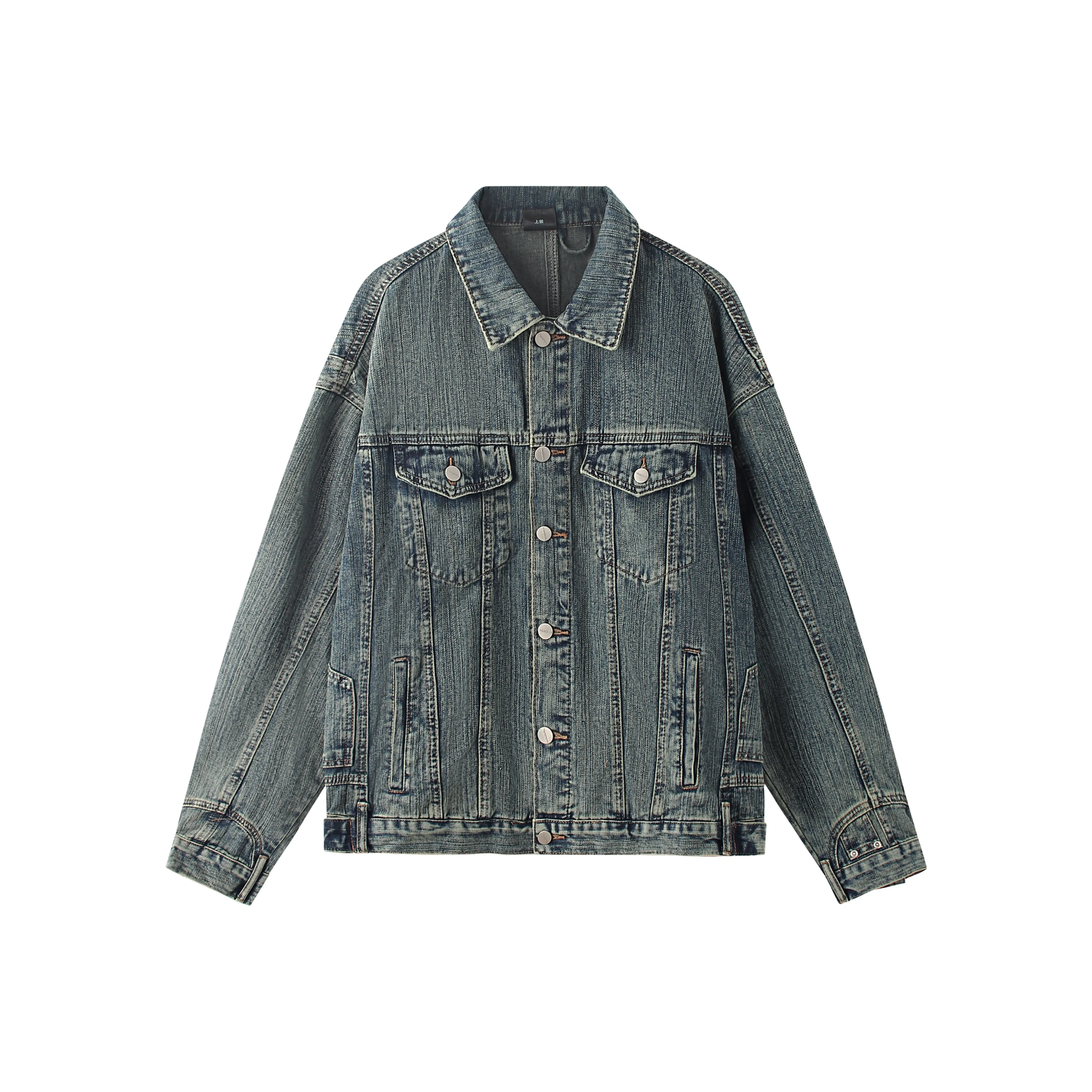 UNKNOWTAL Denim Jacket Unisex Vintage Blue UNKNOWTAL Деним Куртка Унисекс Винтаж Синий