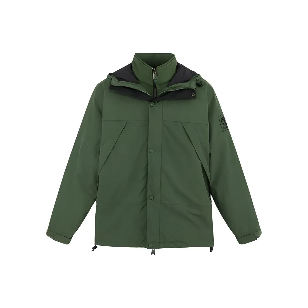 Timberland City Outdoor Водонепроницаемый и Ветрозащитный для сохранения тепла Ветровка Мужской Черный Лесной Зеленый