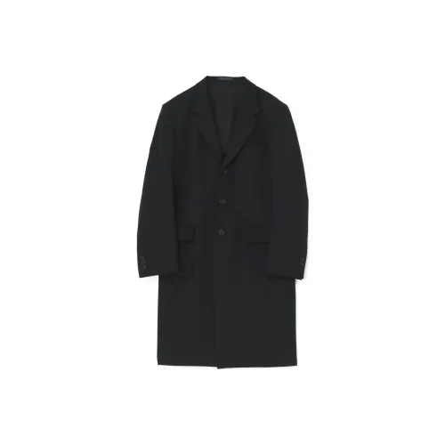 Yohji Yamamoto Pour Homme Черное Мужское Пальто