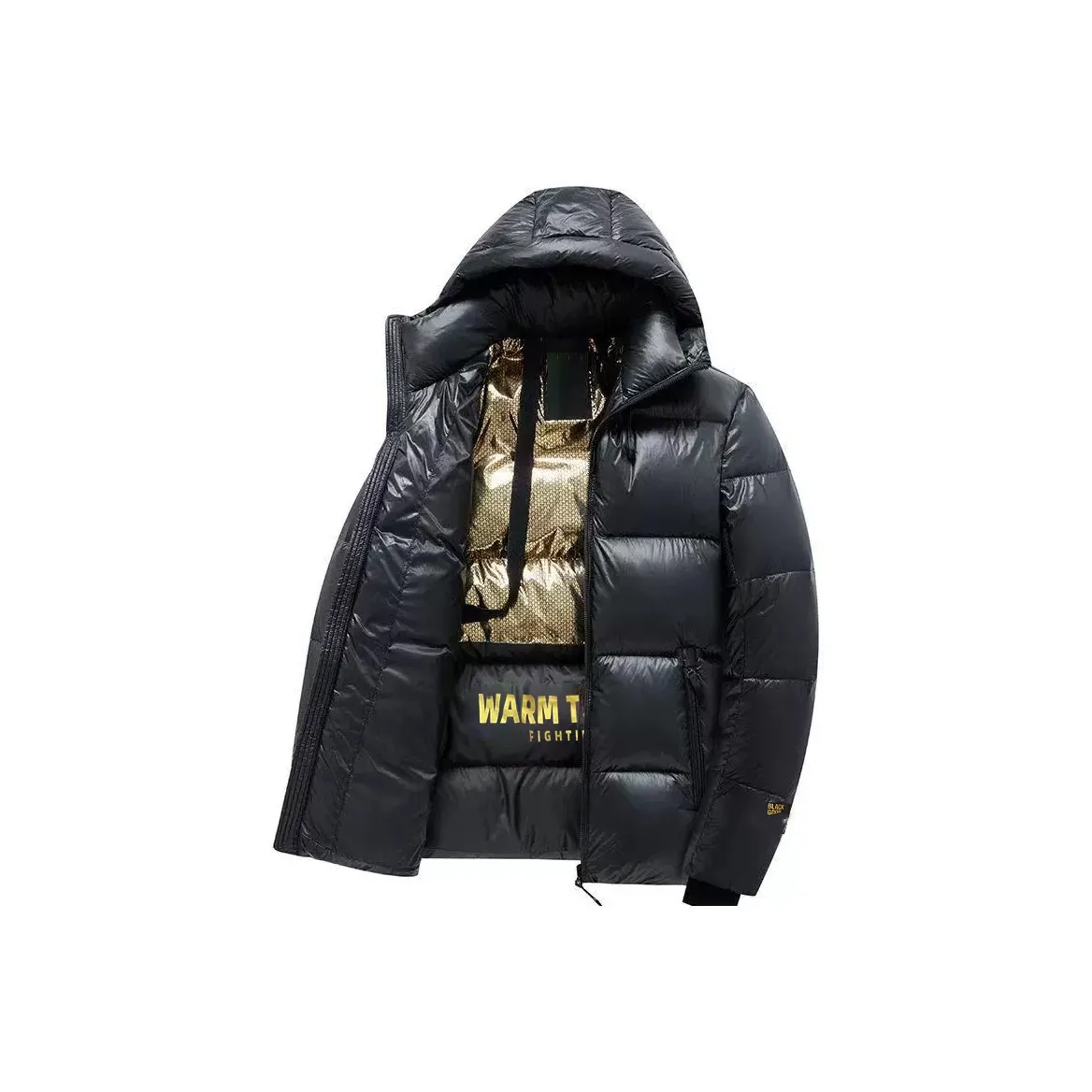 SOCKKEY Хлопковый пуховик унисекс черного цвета