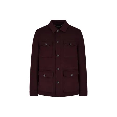Canali Бургундский Мужские Куртки