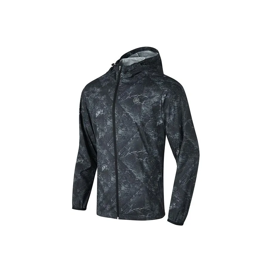 Skechers Basic Sports Series Breathable Sun Protection Clothing Men's Black Brown Textured