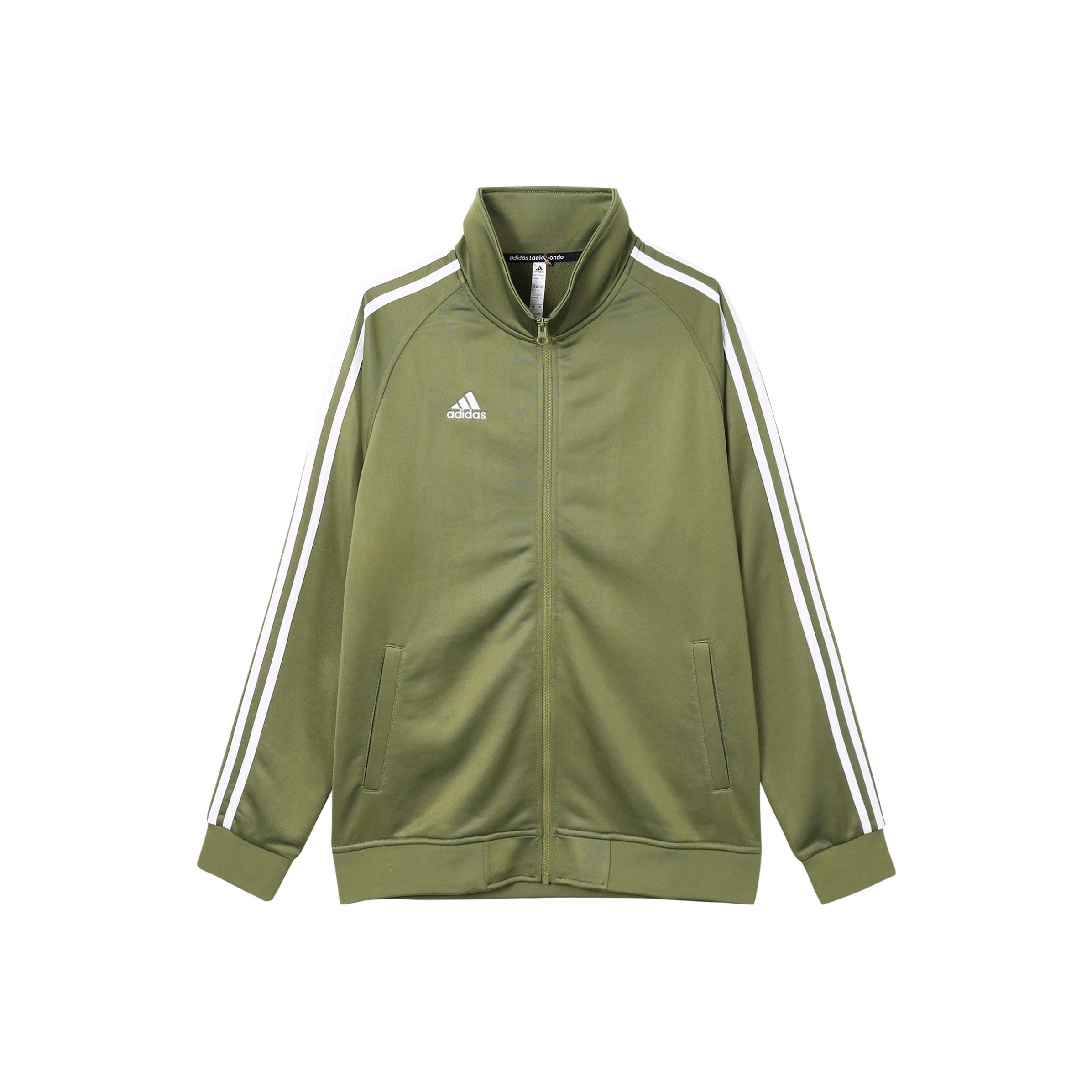Adidas Jackets Unisex Light Green White Stripes