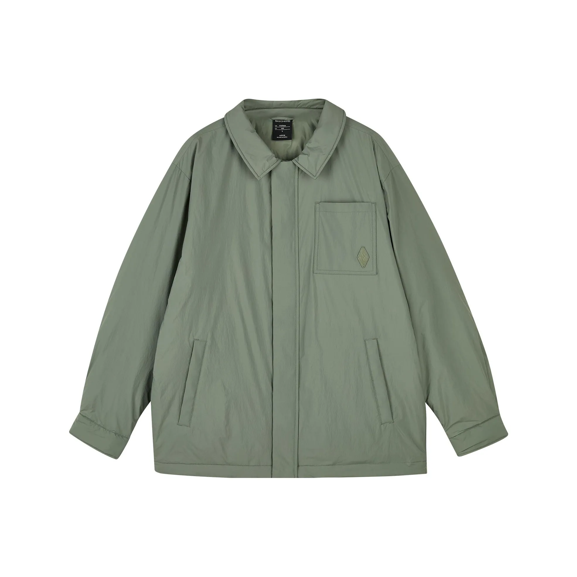 Skechers Diamond Series Пуховик Мужской Agave Зеленый