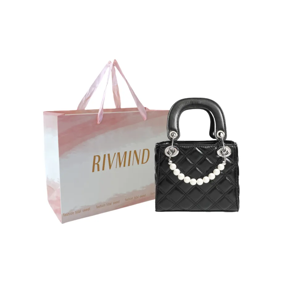 RIVMIND PVC Одно плечо Ручная сумка Сумка через плечо Женская Джинсовый синий Черный синий Темно-синий