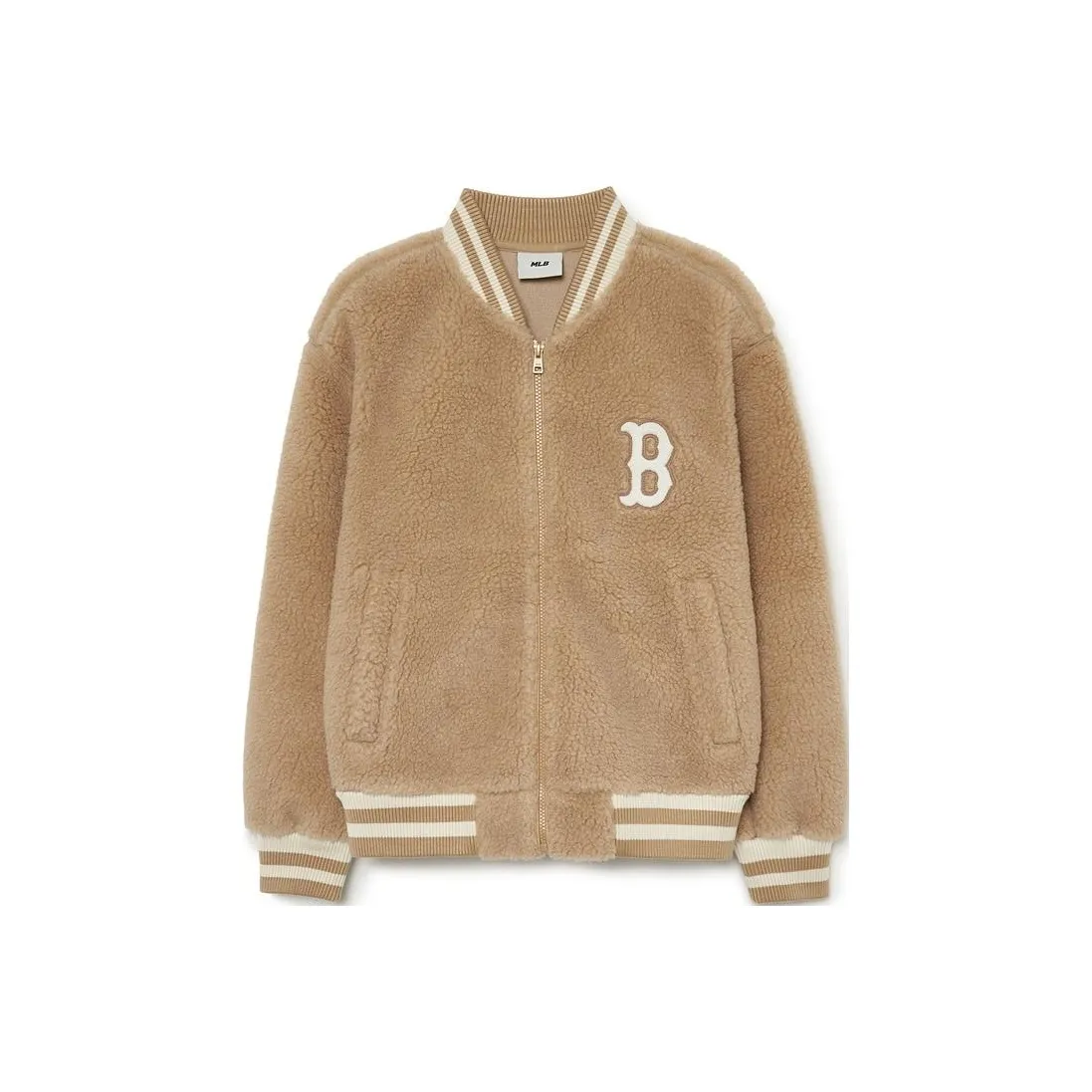 MLB Boston Red Sox Velvet Jackets Unisex Khaki