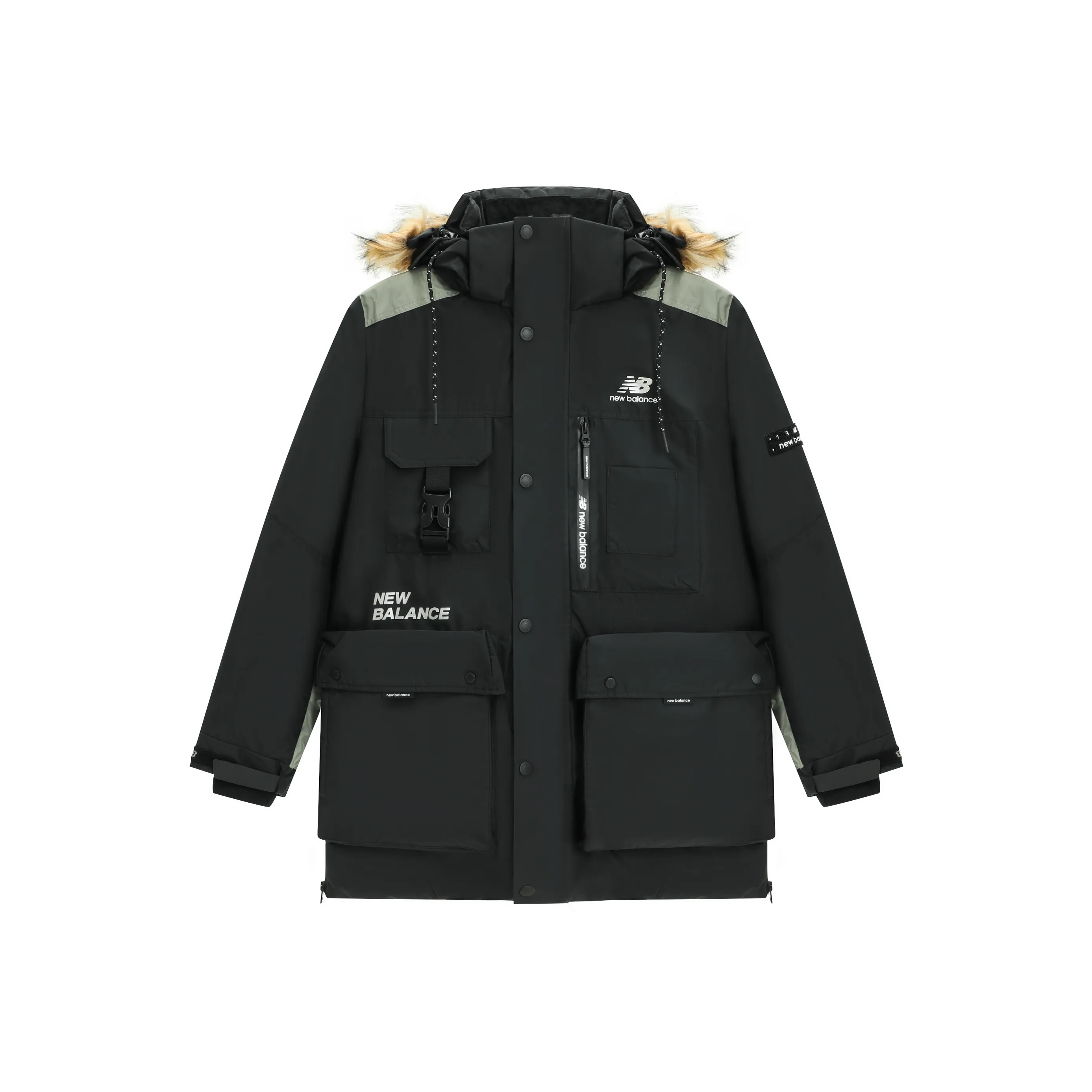 New Balance совместный пуховик зимний унисекс черный